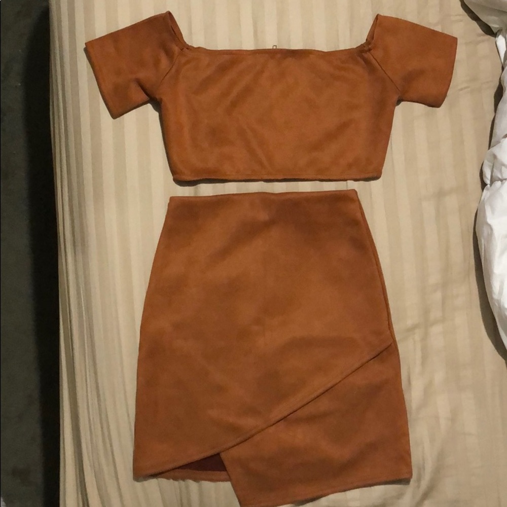 Super cute suede 2 piece